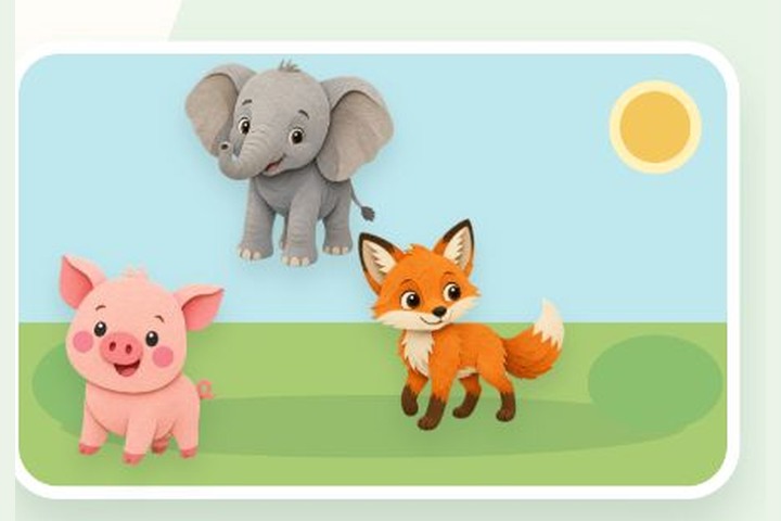 Игровой экран «Пазлы для малышей: Животные»